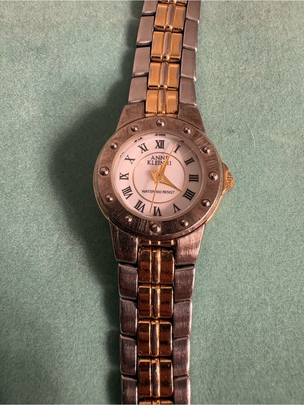 Anne Klein Two-Tone Gold and Silver Women's Watch